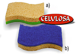 *Houbička Celulosa Natural Fave