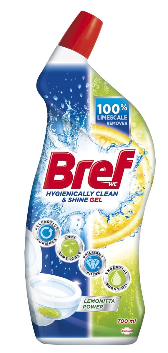 Bref WC Hygiene&Shine gel 700ml Lemonita