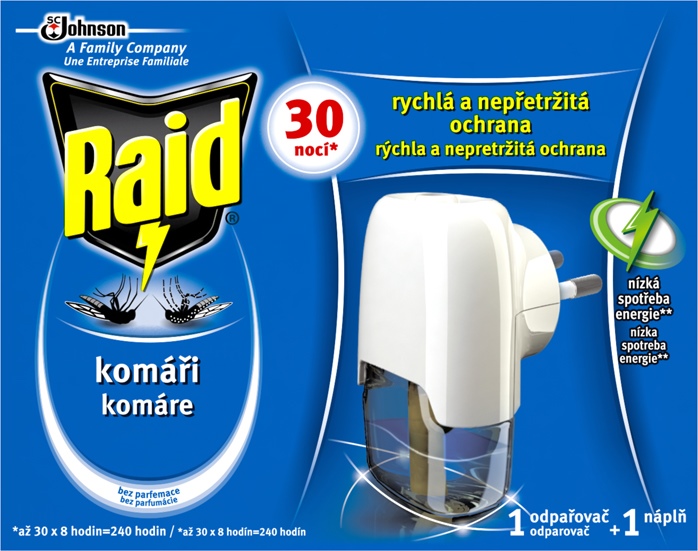 Raid elektr.odpařovač s tekutou náplní 30nocí 1+21ml