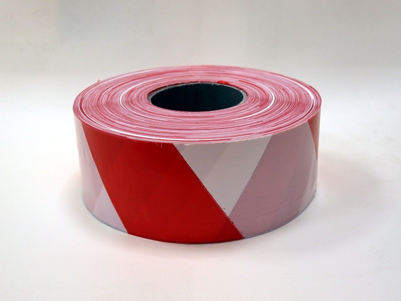 Páska bezpečnostní červeno-bílá 500m