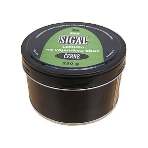 Sigal vojenské leštidlo černé 250g