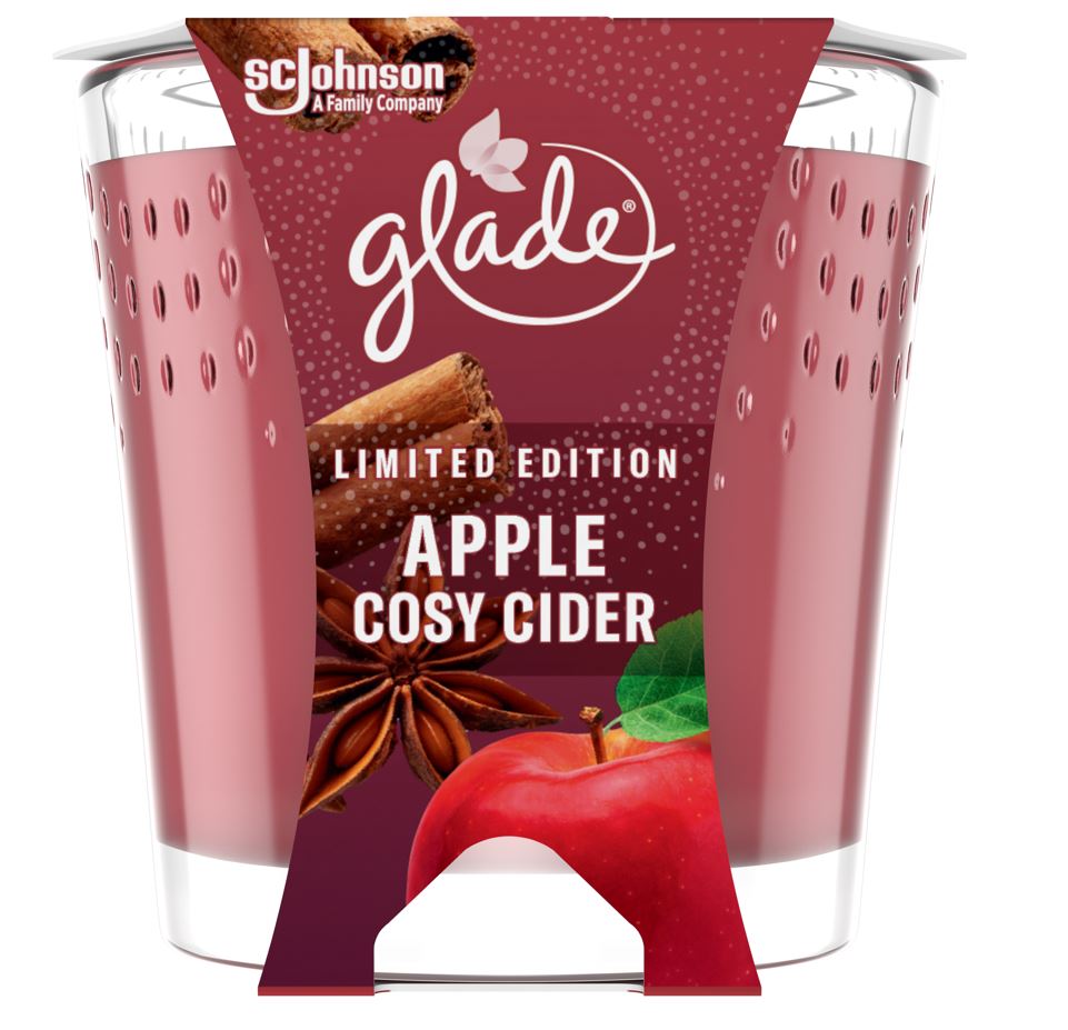 Glade svíčka Cosy Apple & Cider 129g