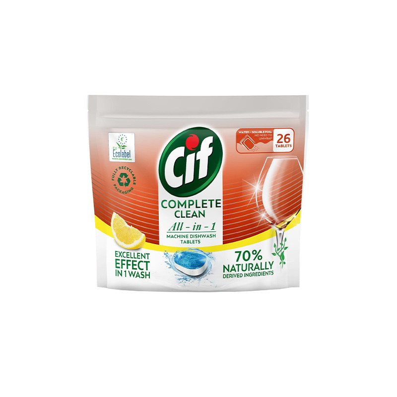 Cif All in 1 tablety do myčky 26ks Citron