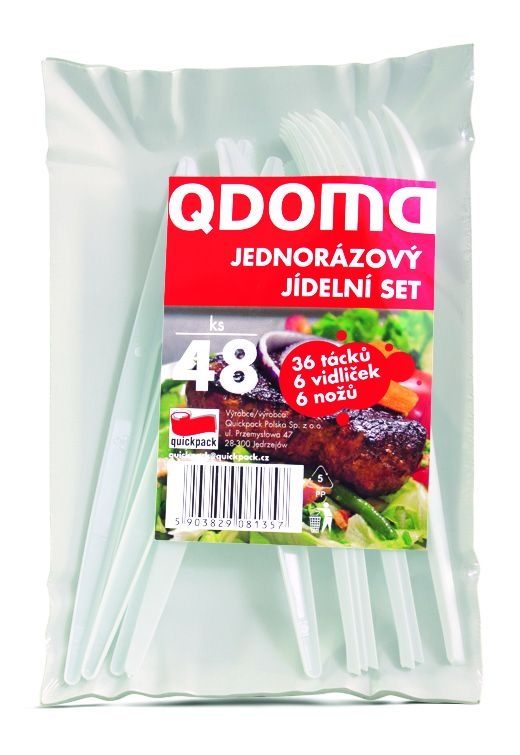 Jednorázový jídelní set Q92 48ks