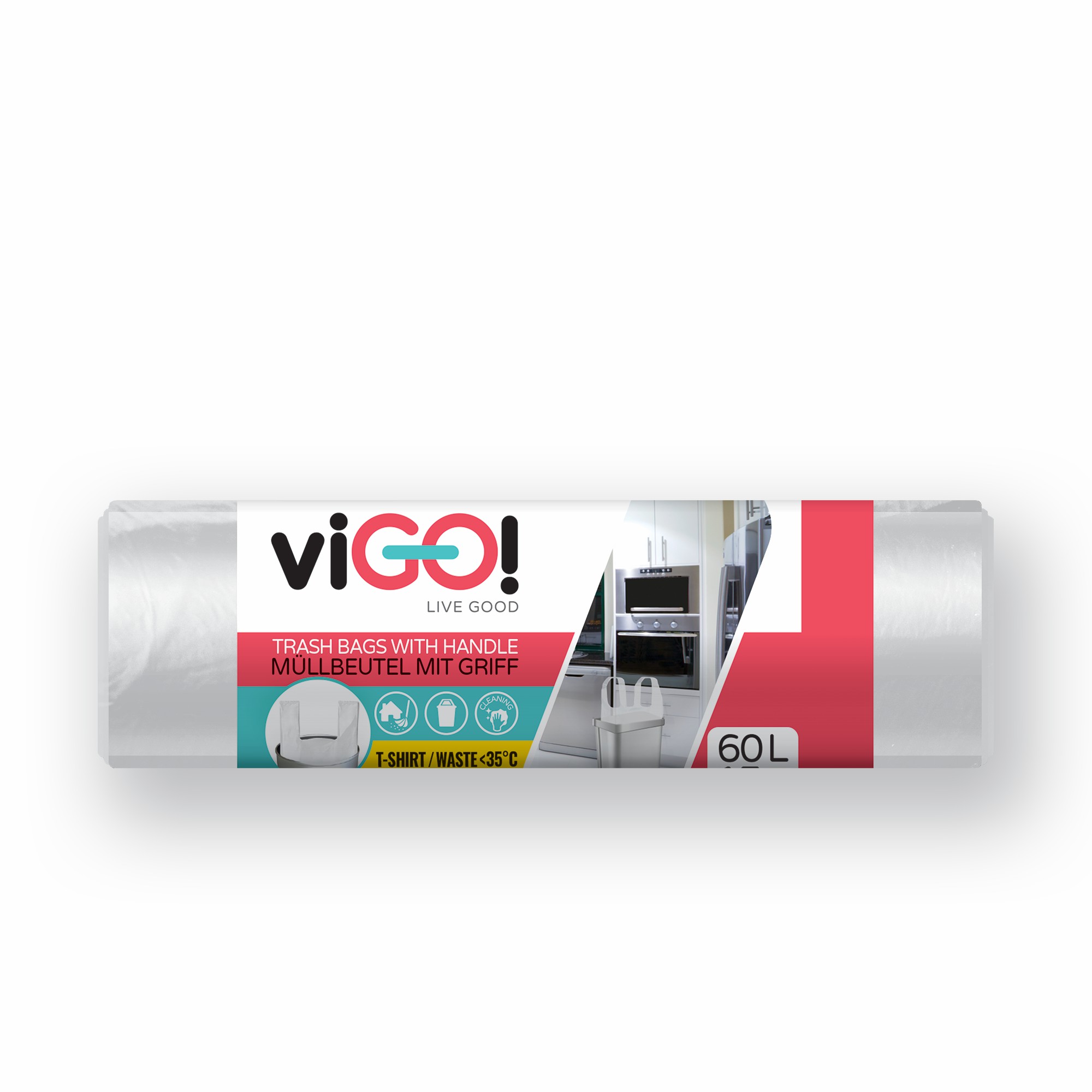 Vigo Sáčky do koše odnosné 60l/15 ks  průhledné