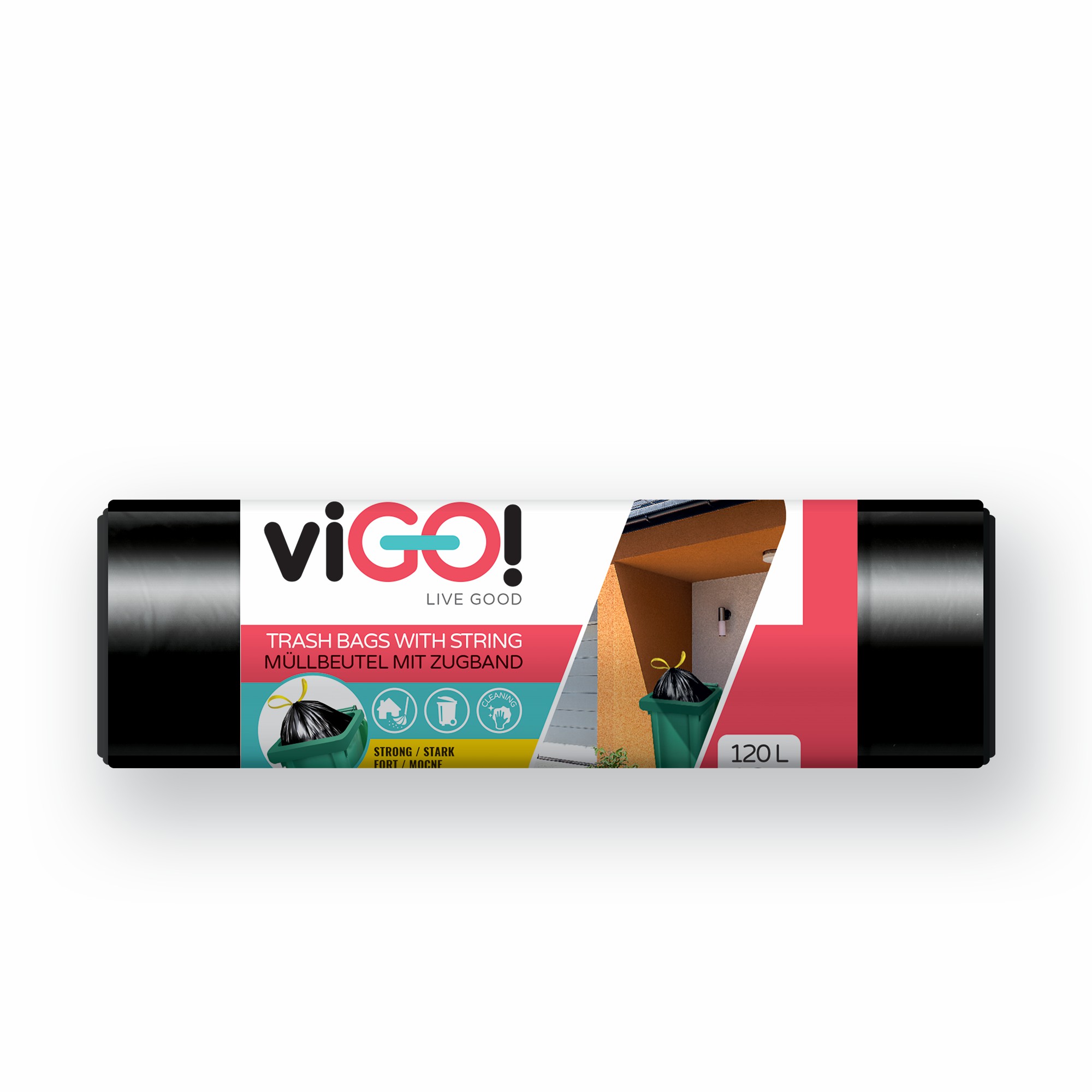 Vigo pytle 120l/10ks 67x100cm zatah. Q007 černé LDPE