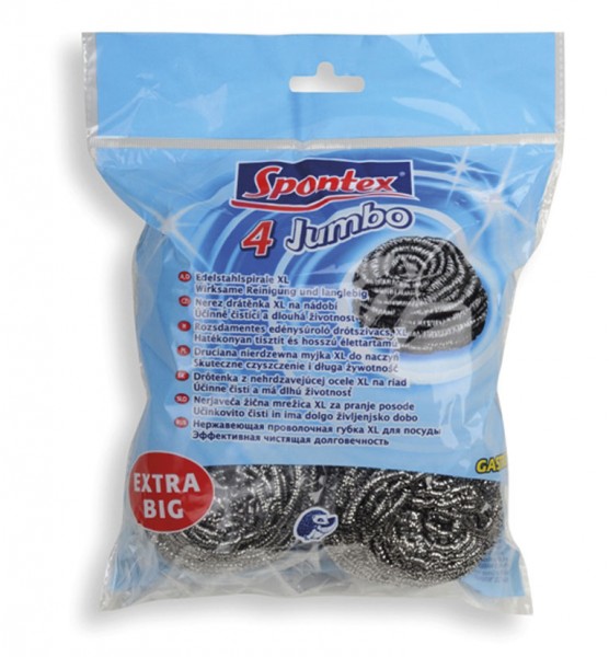 *Drátěnka nerez 4ks Spontex Jumbo XL 40g