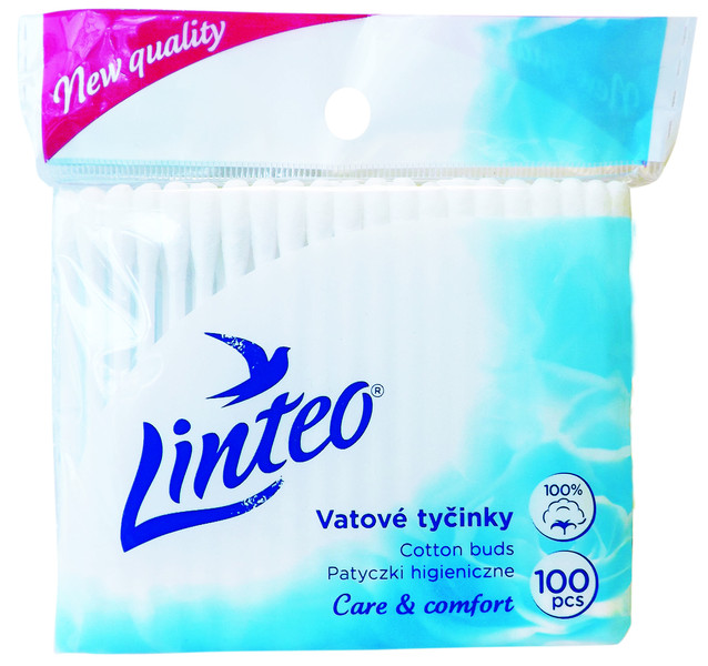 *Vatové tyčinky Linteo 100ks sáček