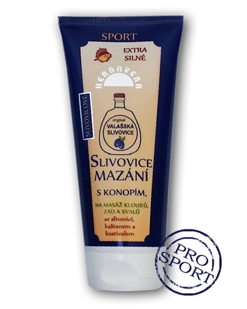 Herbavera Slivovicové mazání 200ml s konopím tuba