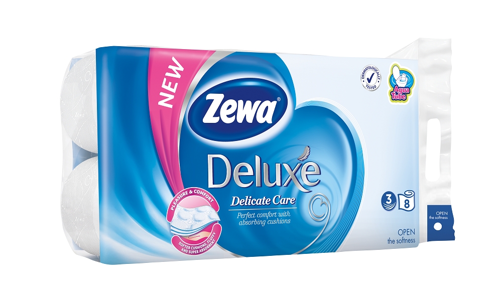 *TP Zewa Deluxe pure white 3-vrst.(10)1role