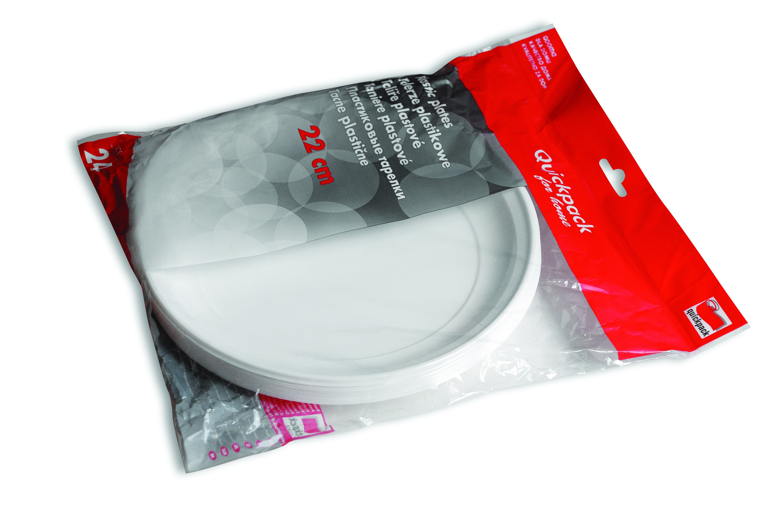 *Plastové talíře Q063 22cm  24ks JTA022