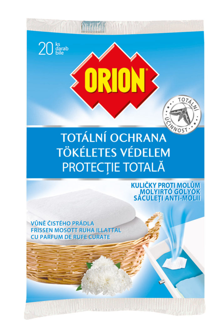 Orion kuličky proti molům čisté prádlo 20ks