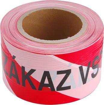 Páska červ.-bílá ZÁKAZ VSTUPU 80mmx250m