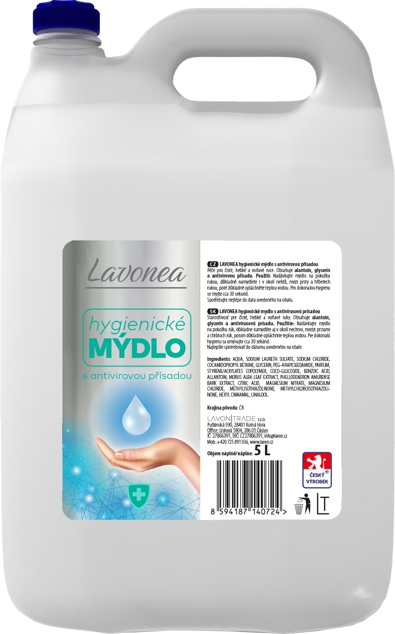 Lavon TM s antivirovou přísadou 5l bílé