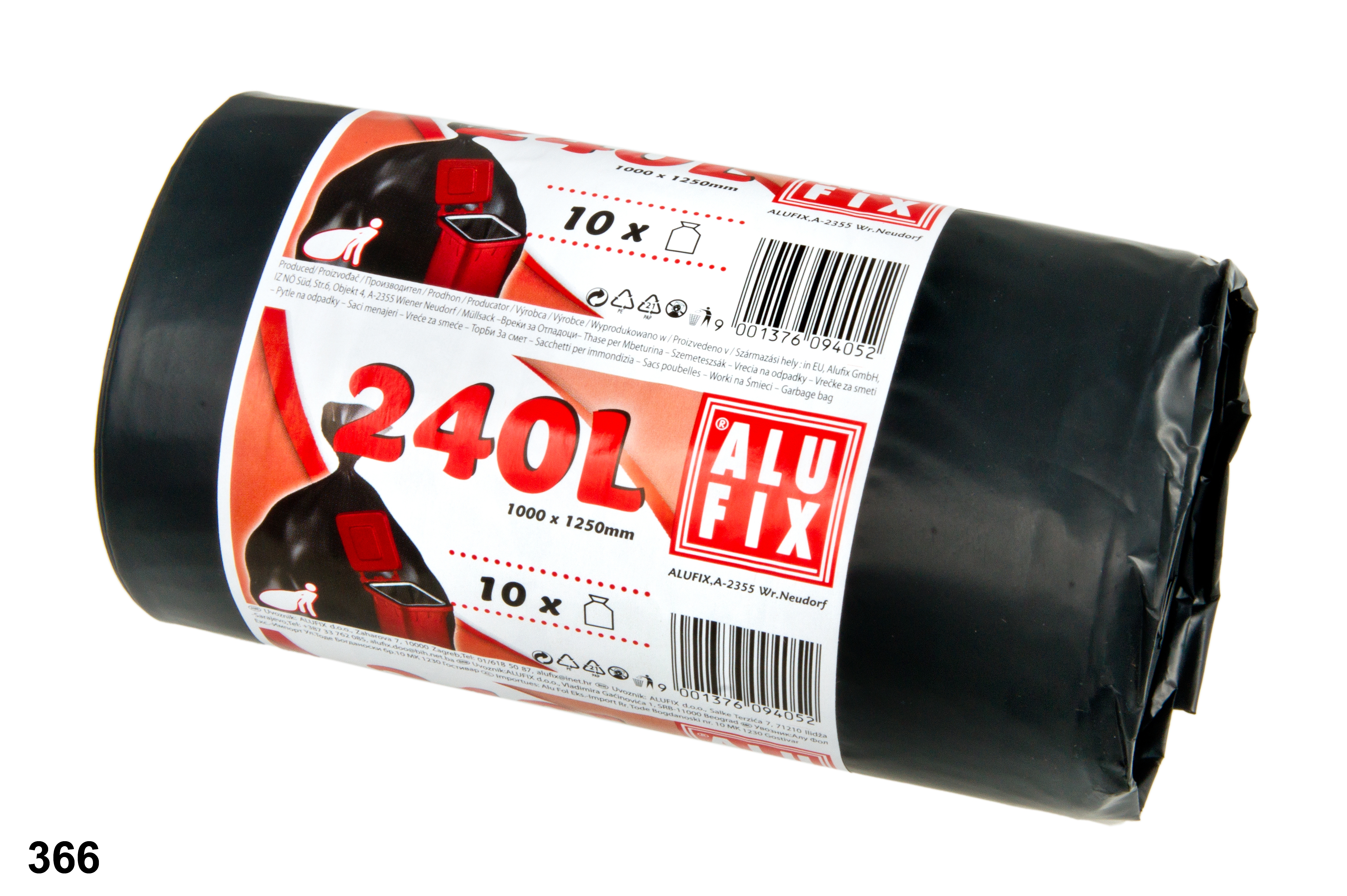 Pytle na odpad 240l/10ks Alufix