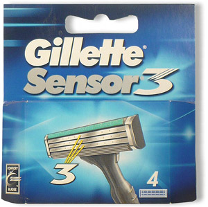 Gillette Sensor 3 náhradní hlavice 4 ks